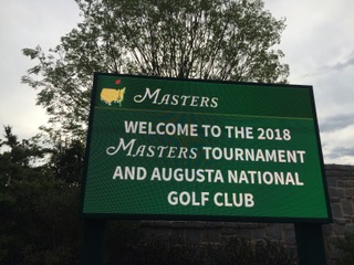 Masters 2018 Sign